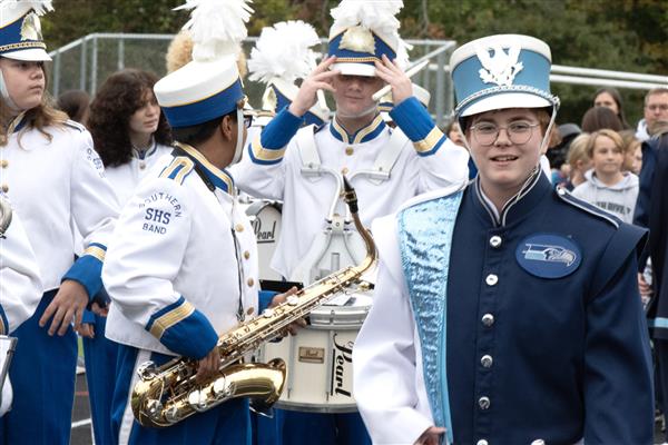South River High School Marching Band Performing